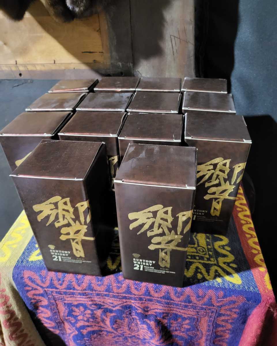 サントリー ウイスキー 響 21年 700ml 【空箱】化粧箱 14ケースセット