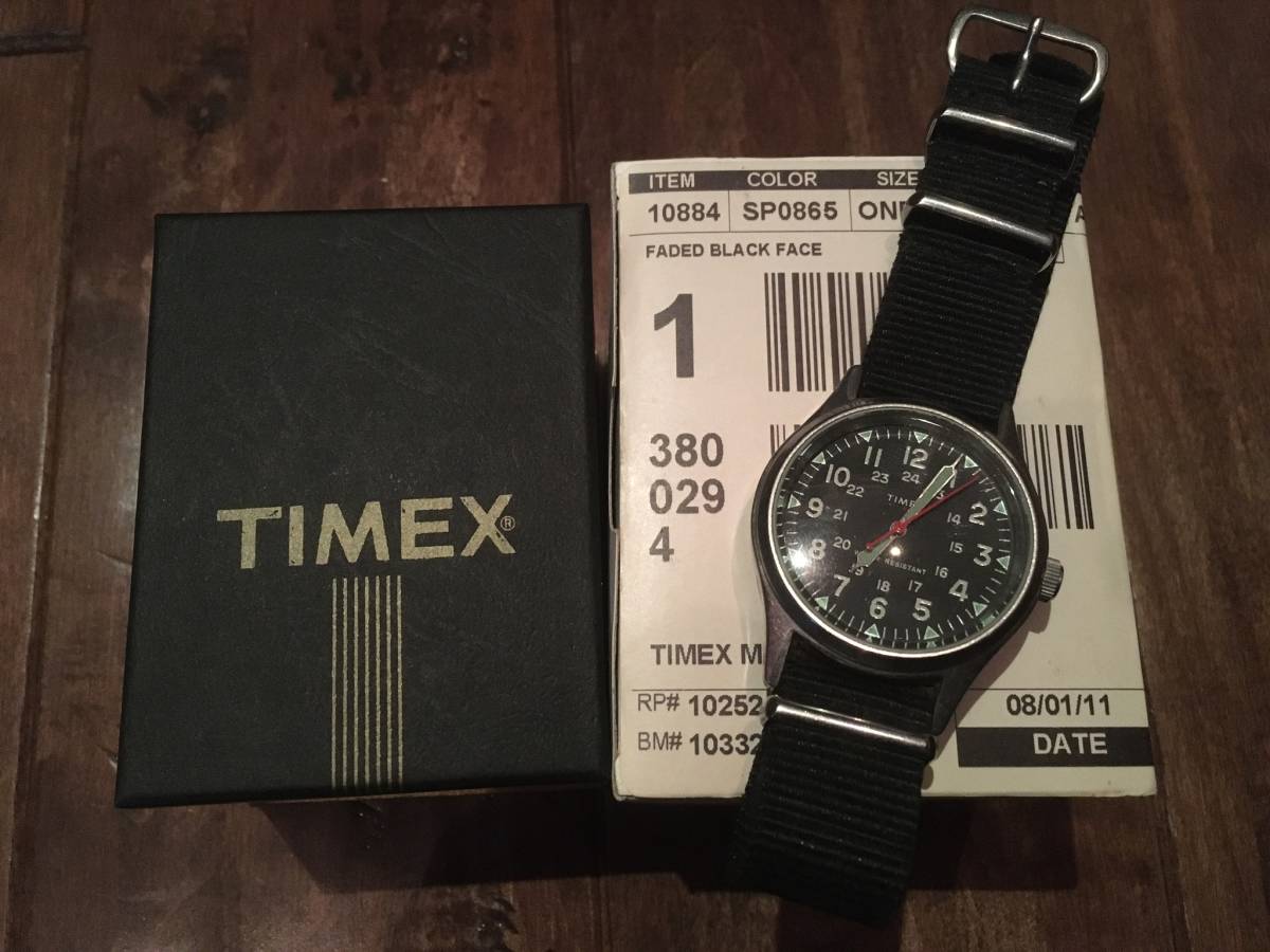 TIMEX × J.CREW別注 TIMEX MILITARY WATCH / BLACK / VINTAGE