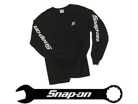 Snap-on（スナップオン）ティーシャツ，ロンティー「BLACK LONG TEE」サイズXL