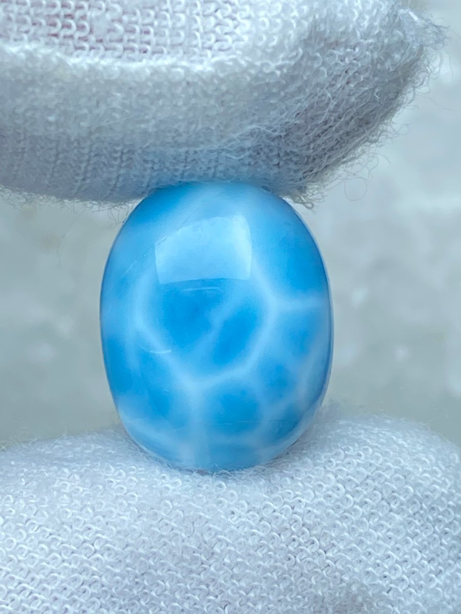0830c522 天然石☆【65Aラリマー】☆ルース 14x11x9.3mm (穴開け無料