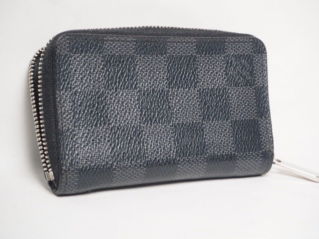 A269 【美品】1円　LOUIS VUITTON ルイヴィトン ダミエグラフィット ジッピーコインパース N63076 小銭入れ 財布 コインケース　正規品