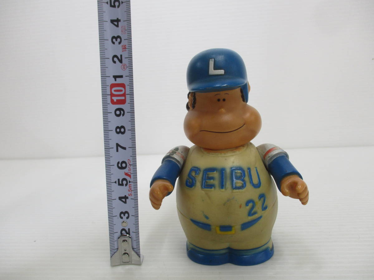 230209-007 昭和レトロ がんばれ タブチくん ソフビ 貯金箱 西武 