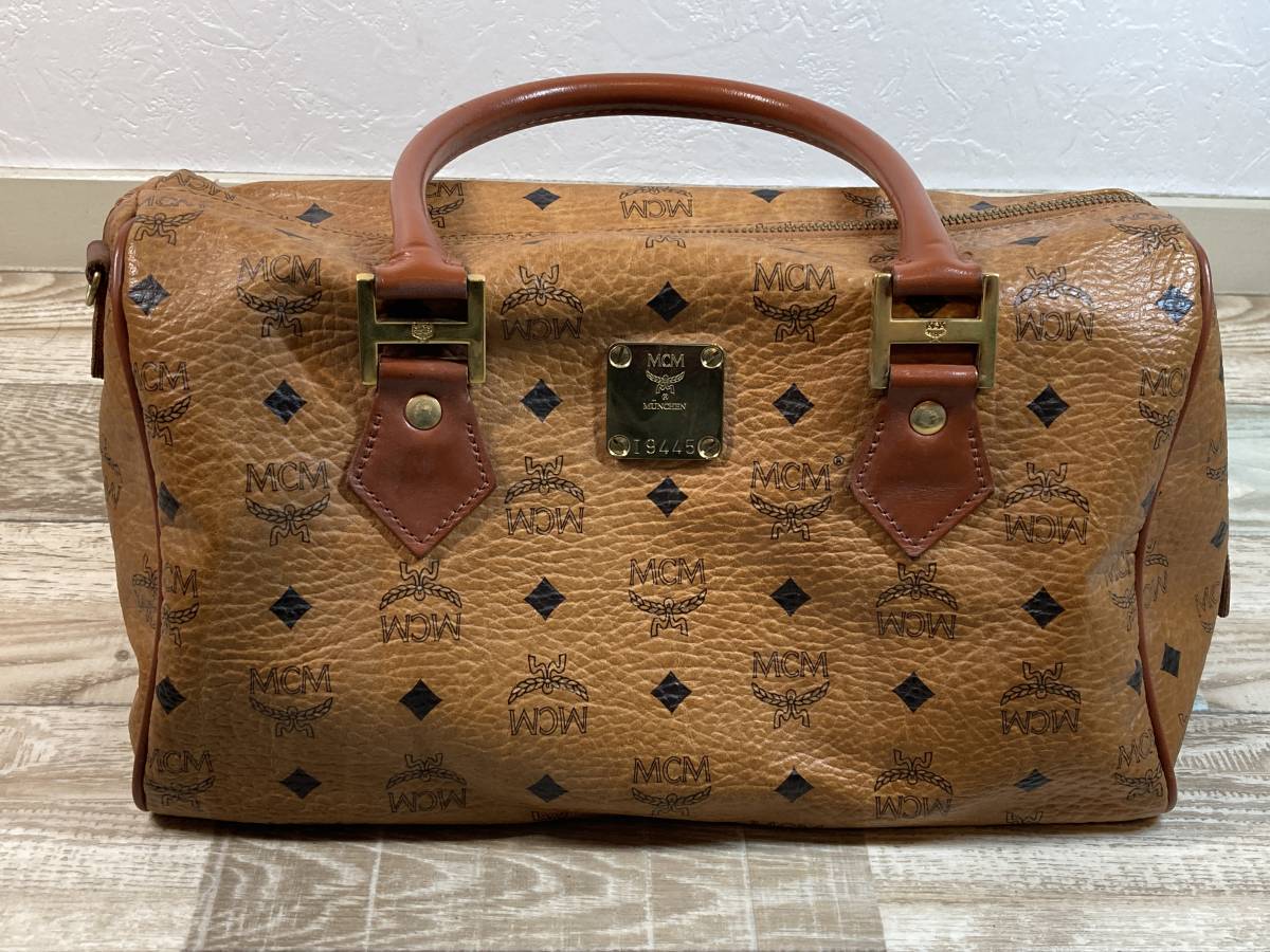 MCM エムシーエム ヴィセトス ミニボストンバッグ ハンドバッグ