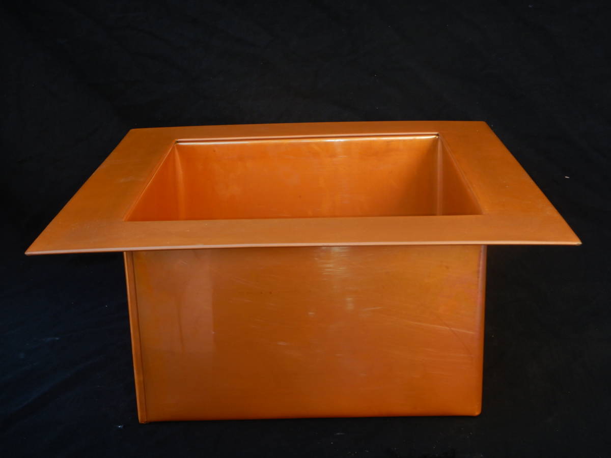 銅製 炉壇 煮色 炉落とし 茶道具 1S11 YO 銅炉壇 銅製 炉壇