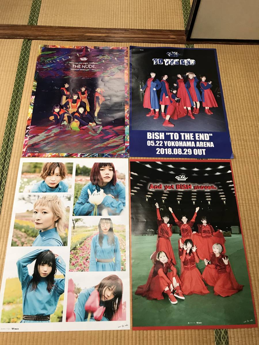 即決☆新品 ☆ BISH メンバー全員直筆サイン入りポスター ☆THE