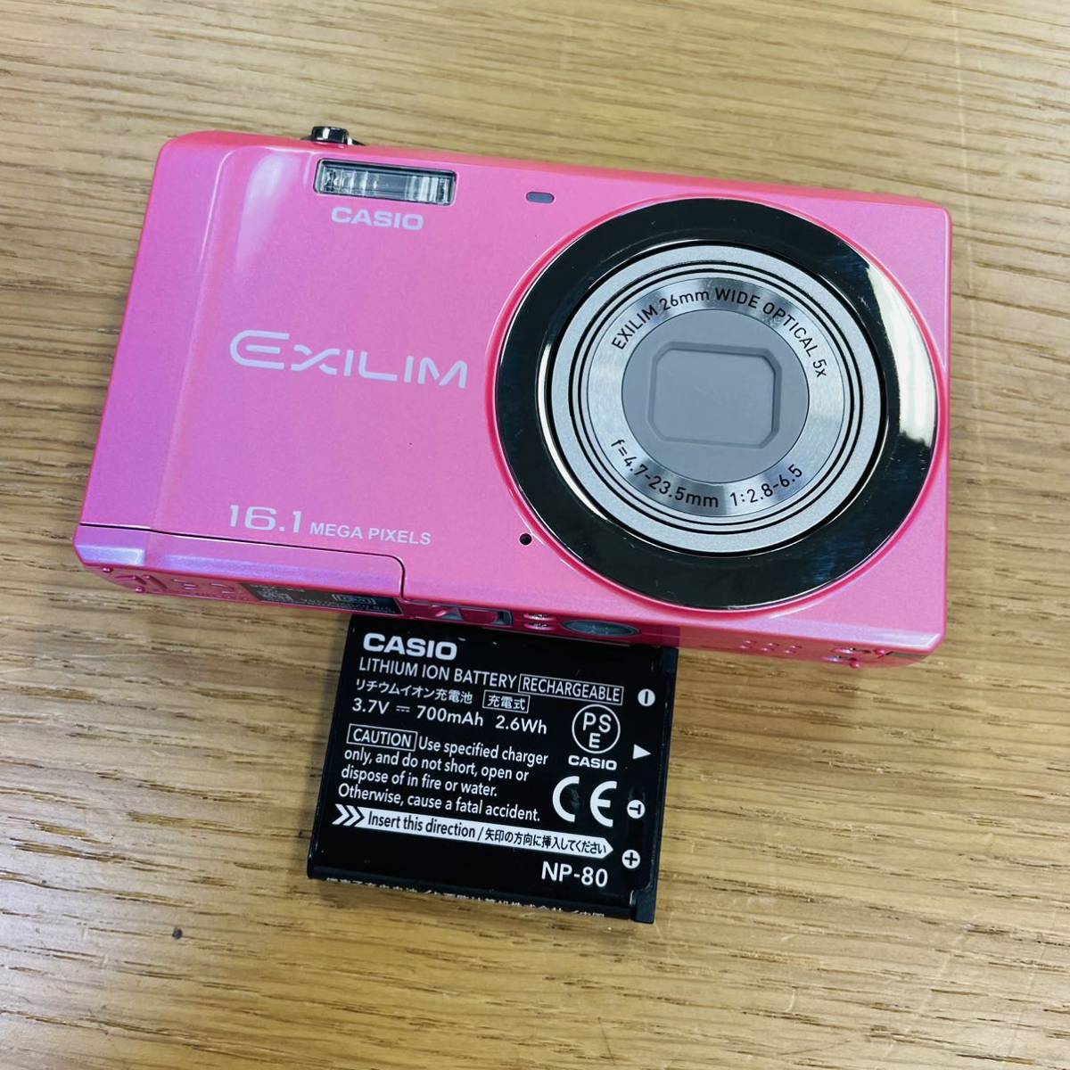 動作品 Casio EX-ZS6 ピンク コンパクトデジタルカメラ カシオ EXILIM