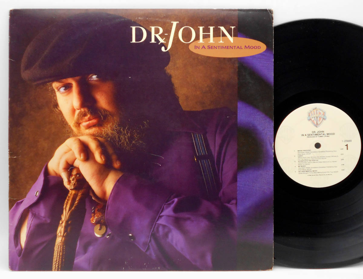★US ORIG LP★Dr. JOHN/In A Sentimental Mood 1989年 希少アナログ盤 Pro.TOMMY LiPUMA(ROGER NICHOLS他) 内容最高 インナー付