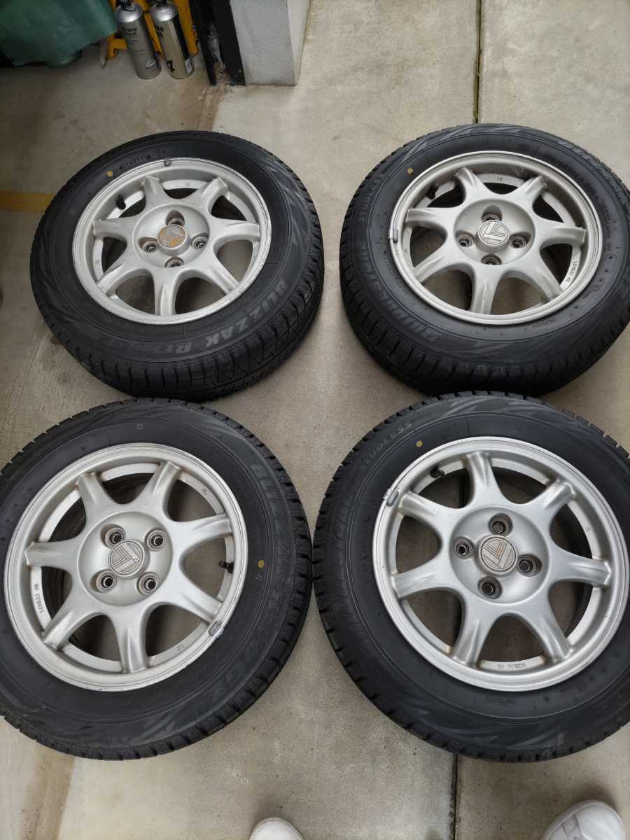 ユーノスロードスター　NA8C純正アルミホイール　6J 45 ブリヂストン　ブリザックREVO GZ　175/65R14 　マツダ