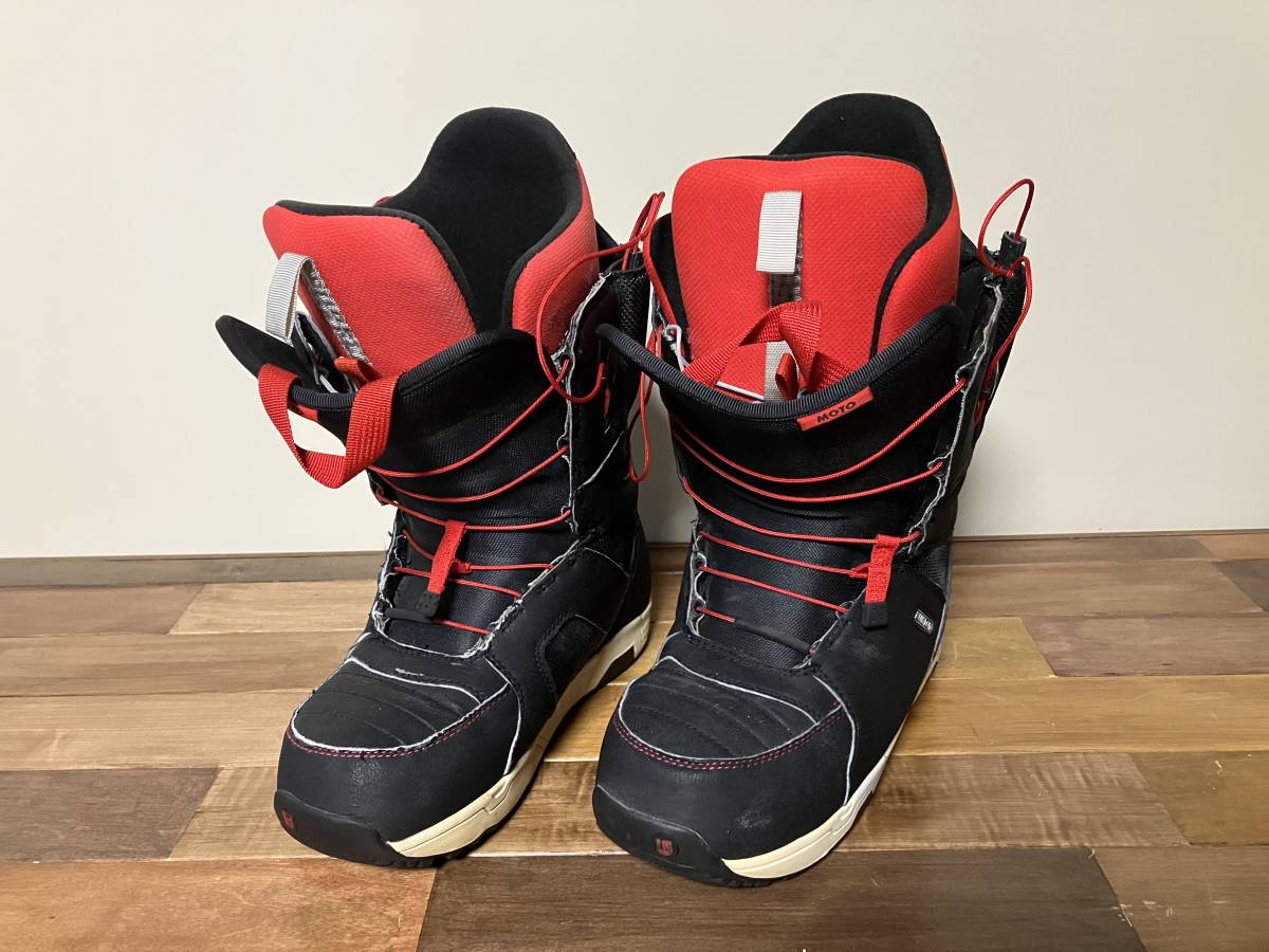 BURTON バートン MOTO ASIAN FIT モト アジアンフィット 黒×赤 26.5㎝ 中古