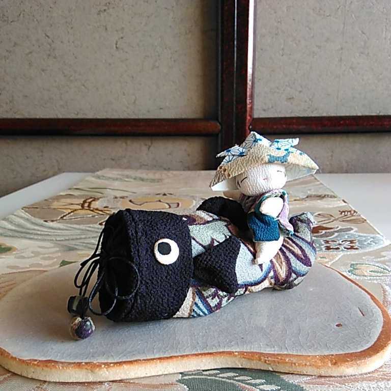 柊和◇◇ 黒鯉と童子 / 五月人形 鯉のぼり 兜 端午の節句 創作人形