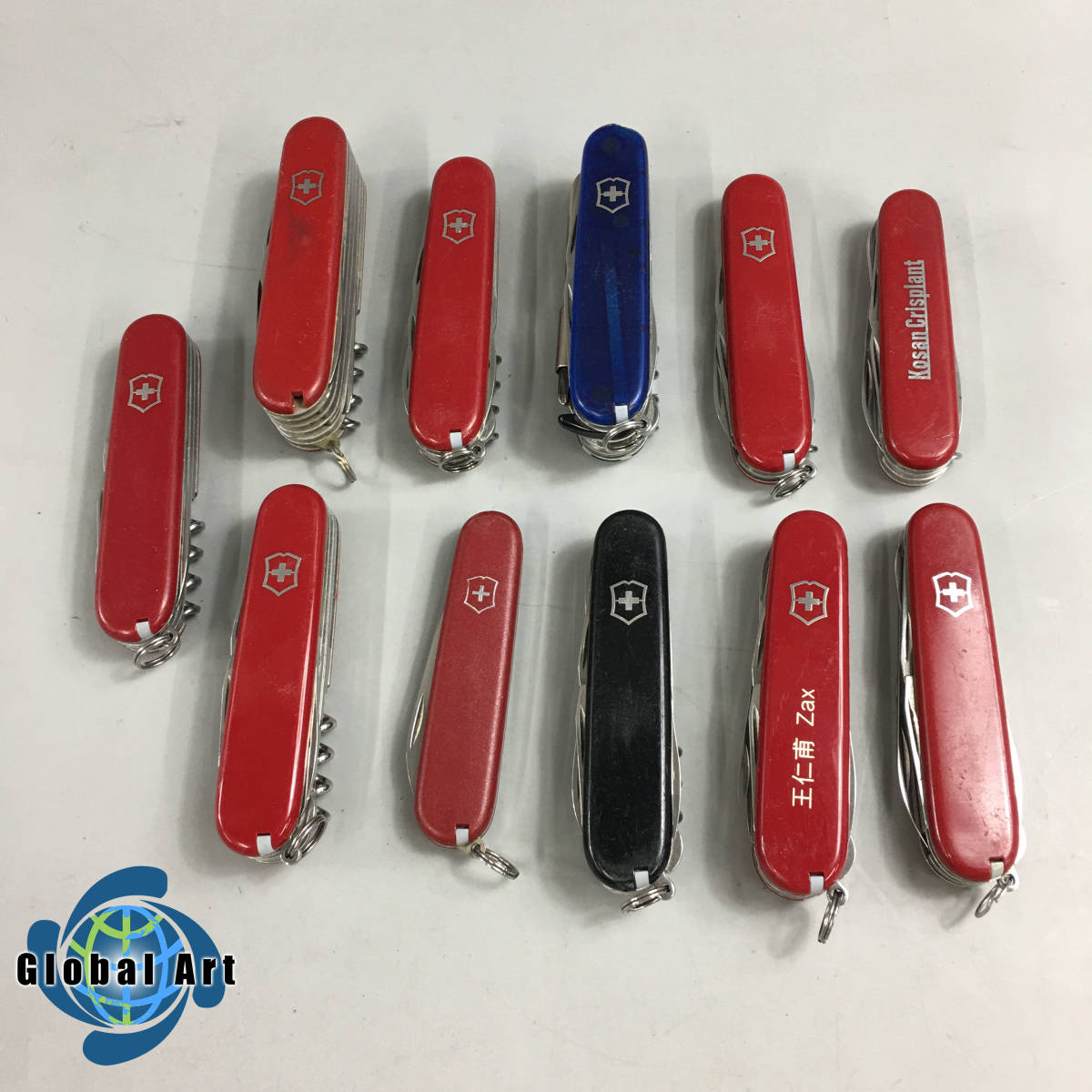 ★D02278/VICTORINOX ビクトリノックス/マルチツール/十徳ナイフ/アーミーナイフ/アウトドア/まとめて/計11点セット/割れ・パーツ欠品有
