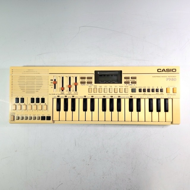 CASIO カシオ PT-30 エレクトリック ミュージカル キーボード アダプター付 ミニキーボード 日本製 レトロ ヴィンテージ K9941