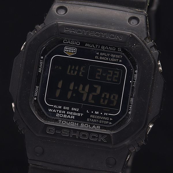 1円 グッチ 腕時計 600M スクエア シルバー金具 黒文字盤 2針 クォーツ