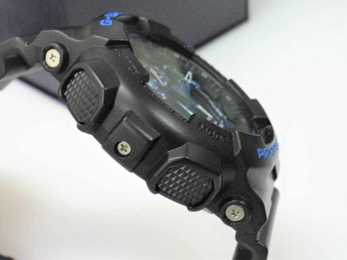 ☆G-SHOCK 【GA-100CB】 保証書あり カモフラージュ ブラック/ブルー 