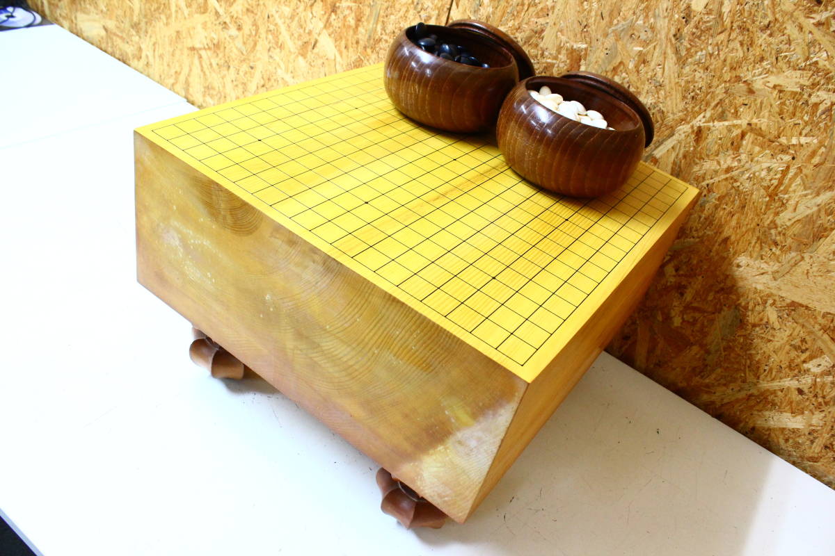 前川榧碁盤店 本榧足付碁盤 高級囲碁（本榧碁盤）・将棋（本榧将棋盤