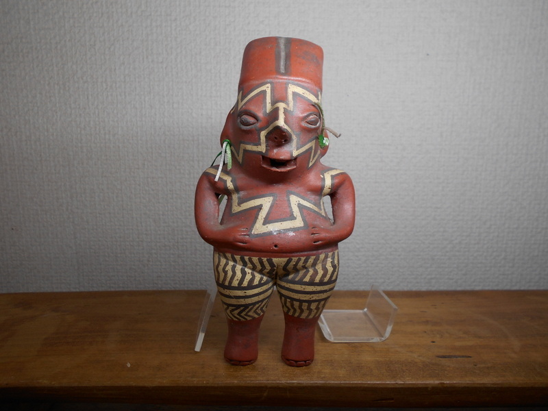メキシコ　チュピクアロ　陶器　人形　陶器製　検索）　プリミティブアート　先住民族