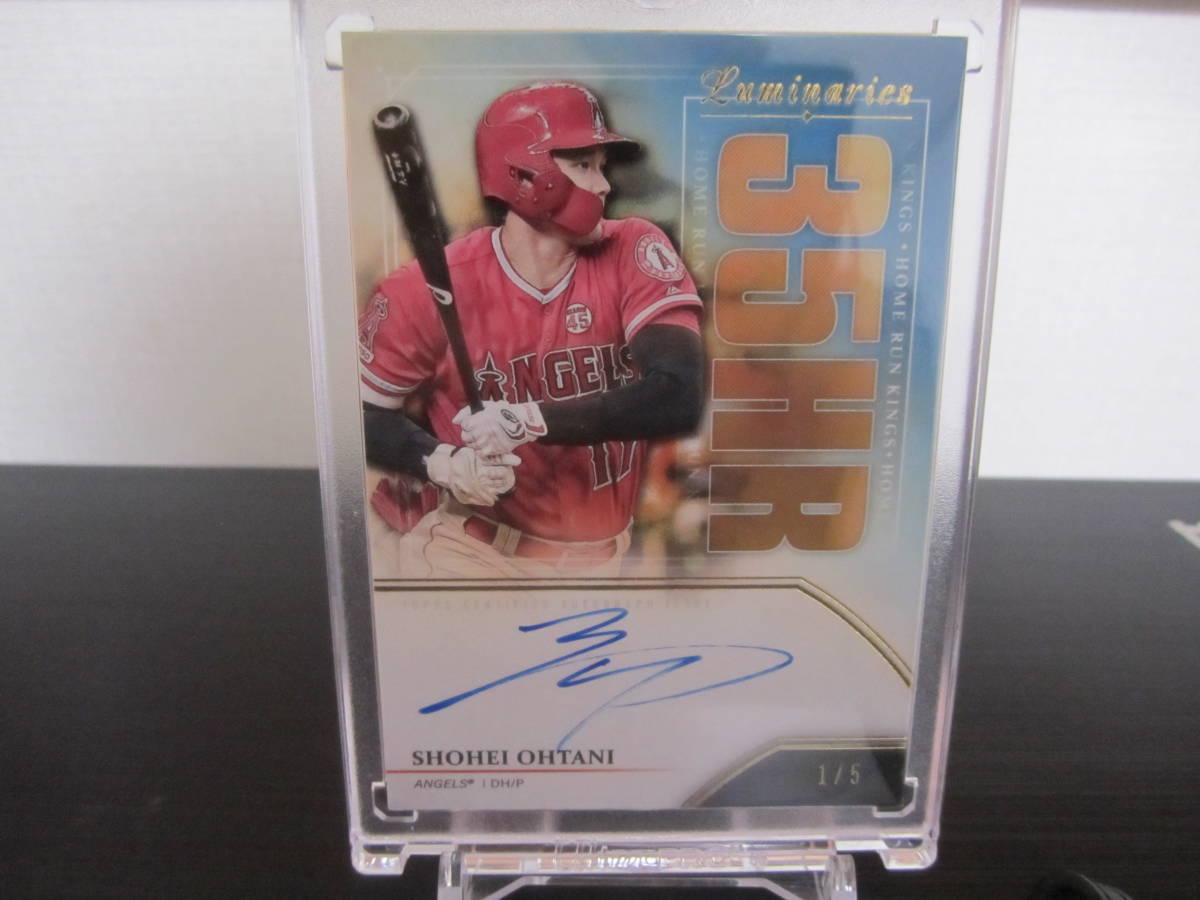 2020 TOPPS LUMINARIES BASEBALL 大谷翔平直筆サインカード(1/5)(Topps 