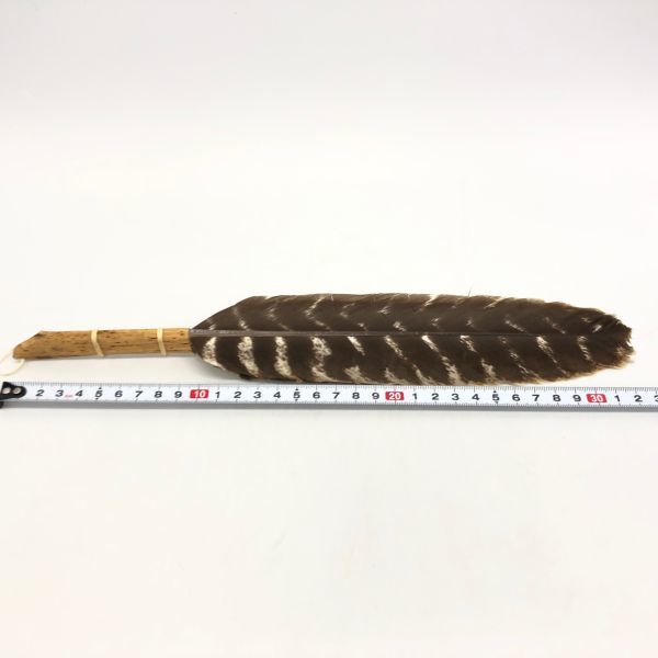 17078】羽箒 (はぼうき) 炉用 唐国鳥 三羽 三つ羽根 三ツ羽 茶道具 炭