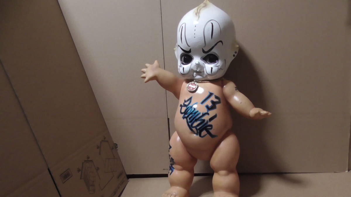 キューピー 人形/ドール 60センチ 特大/ビッグサイズ 入れ墨/タトゥー 