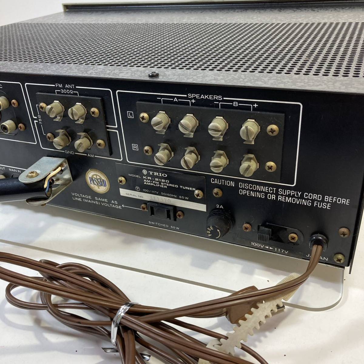 TRIO トリオ KR-2120 ステレオ レシーバー アンプ FM AM ラジオ