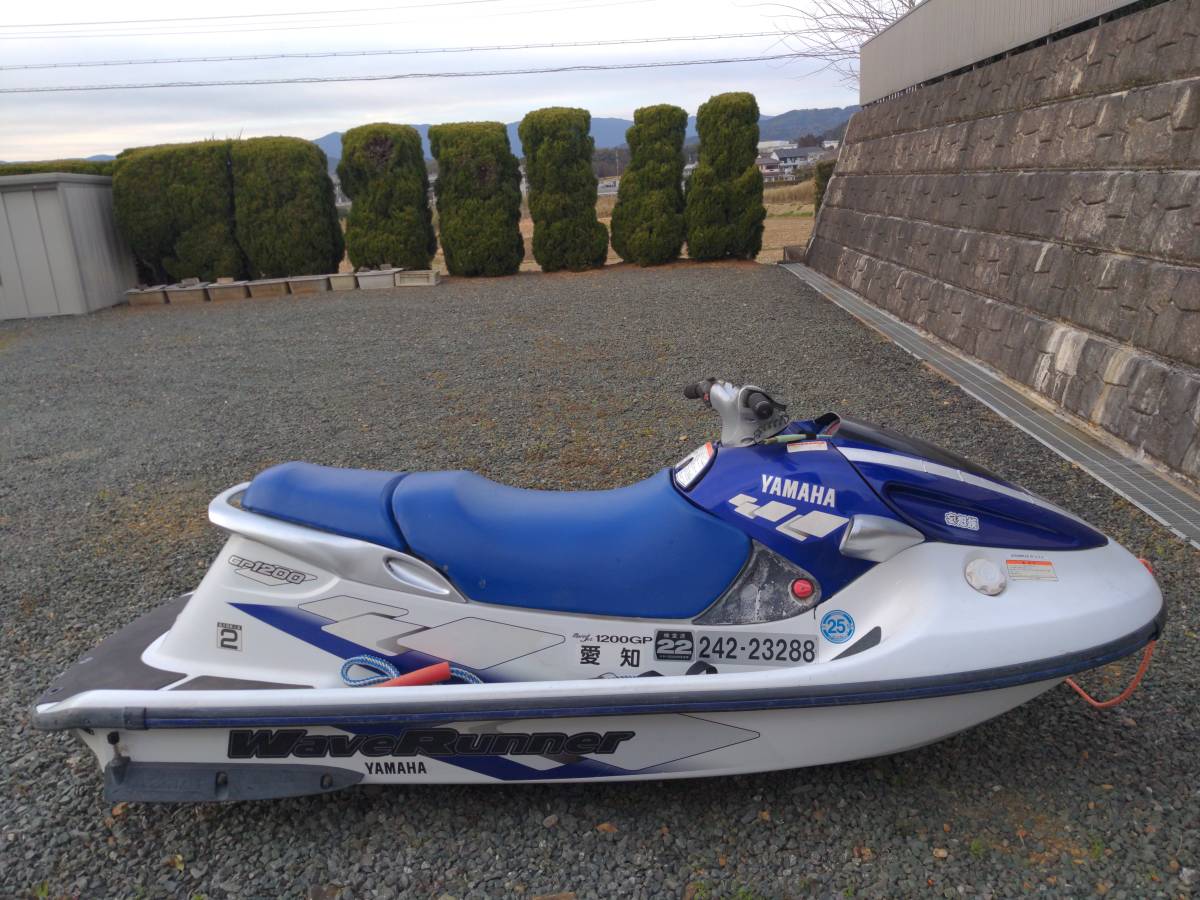 引き取り限定 ヤマハ GP1200 青白色 ポンコツ 水上バイクです(水上 