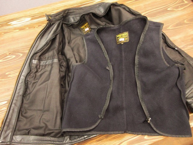 38 バンソン オールド B シングル ライダース レザー ジャケット