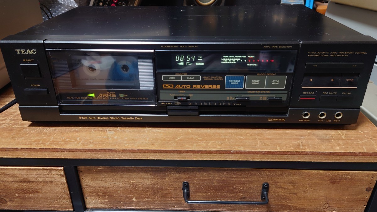 TEAC オートリバース カセットデッキ R-505 録音再生可保証なし