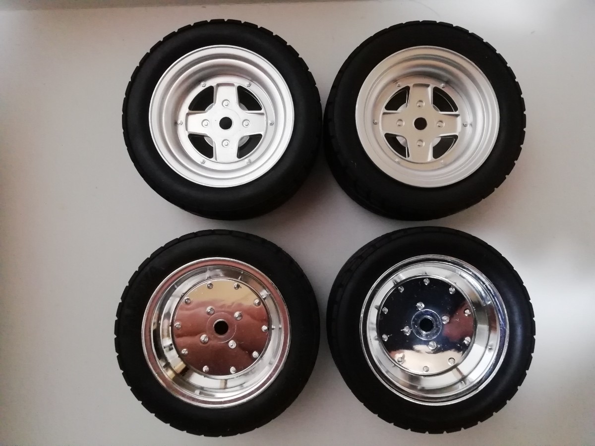 未走行 1/10サイズ ラジコン Mシャーシ ホイール 4本セット 旧車系 