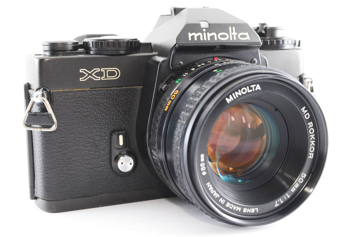☆極上美品☆ミノルタ MINOLTA XD MD 50mm F1.7 ☆露出計・シャッター