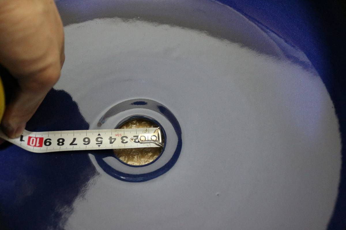 未使用！特注品！石見焼き 島根 日本製 宮内窯 陶器製 水受け 洗面台 手洗い 洗面ボウル 蛇口 オリジナル 一点物 芸術 丈夫 頑丈 おしゃれ