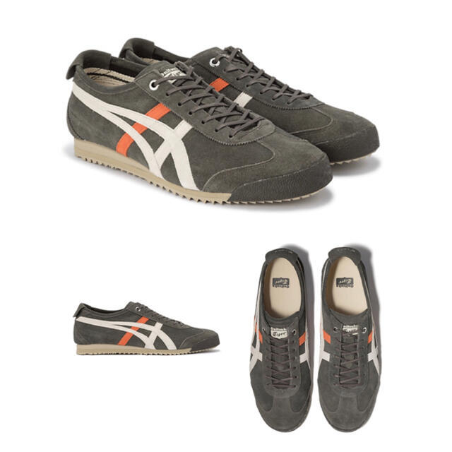超美品 オニツカタイガー スニーカー Onitsuka Tiger MEXICO 66 SD メキシコ 66 SD DARK SEPIA ダークセピア OATMEAL オートミール 24.5