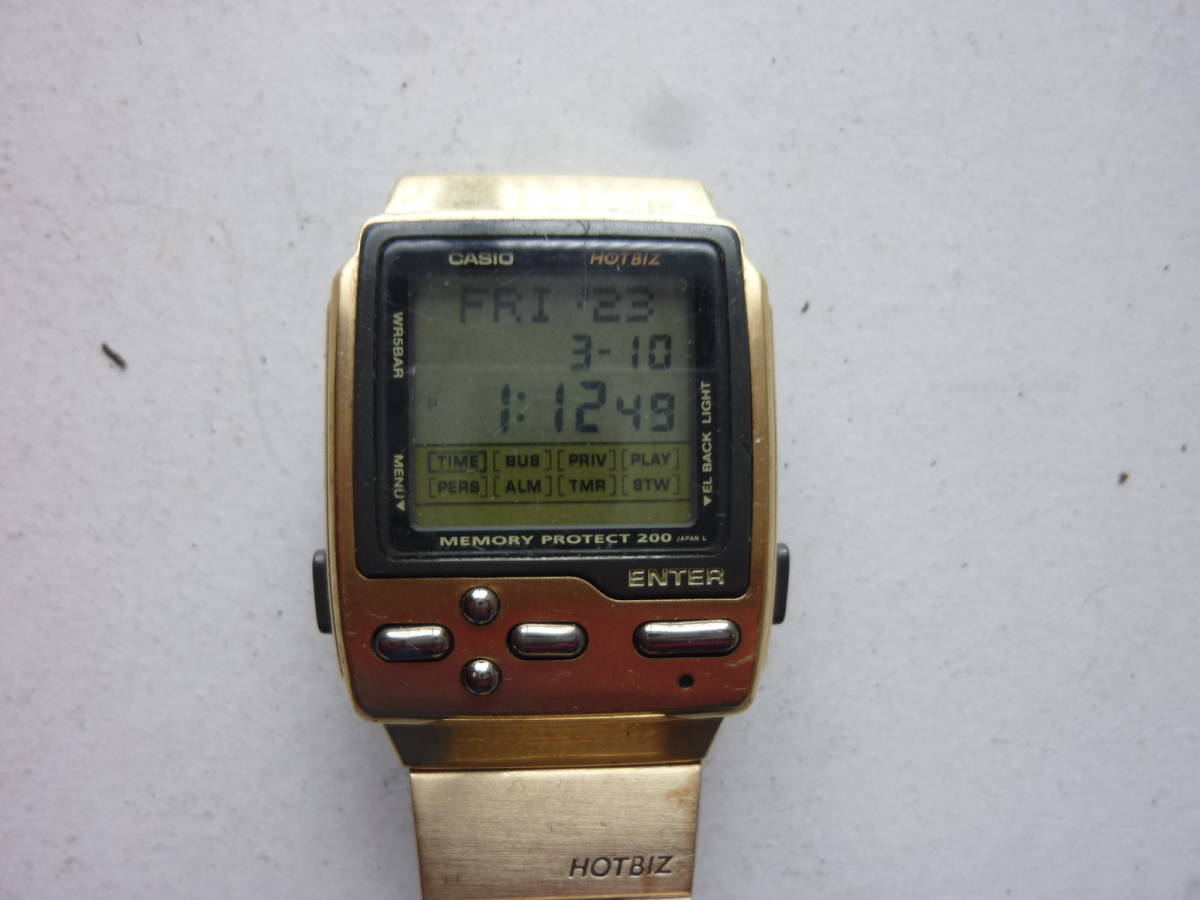 CASIO カシオ データバンク HOTBIZ DB-2000 金色モデル 電池交換済み