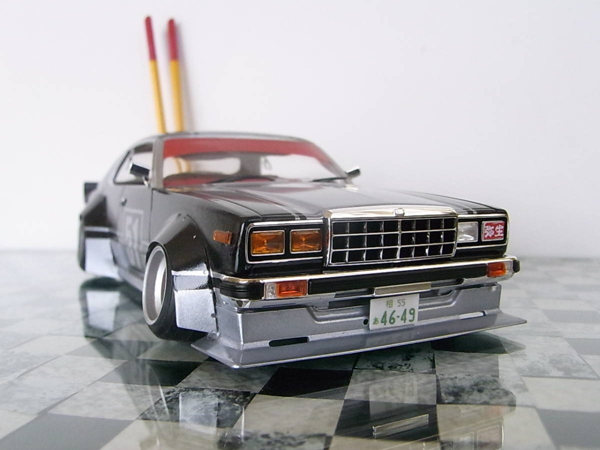 1/24 完成品 C231 ローレル 旧車 族車 街道レーサー グラチャン 