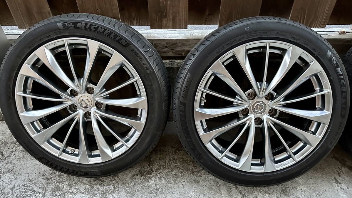スカイラインクーペ ckv36 v36 純正ホイール 19インチ “1本” 激レア 日産 スカイラインクーペ CKV36後期 純正ホイール 245/45R19 4