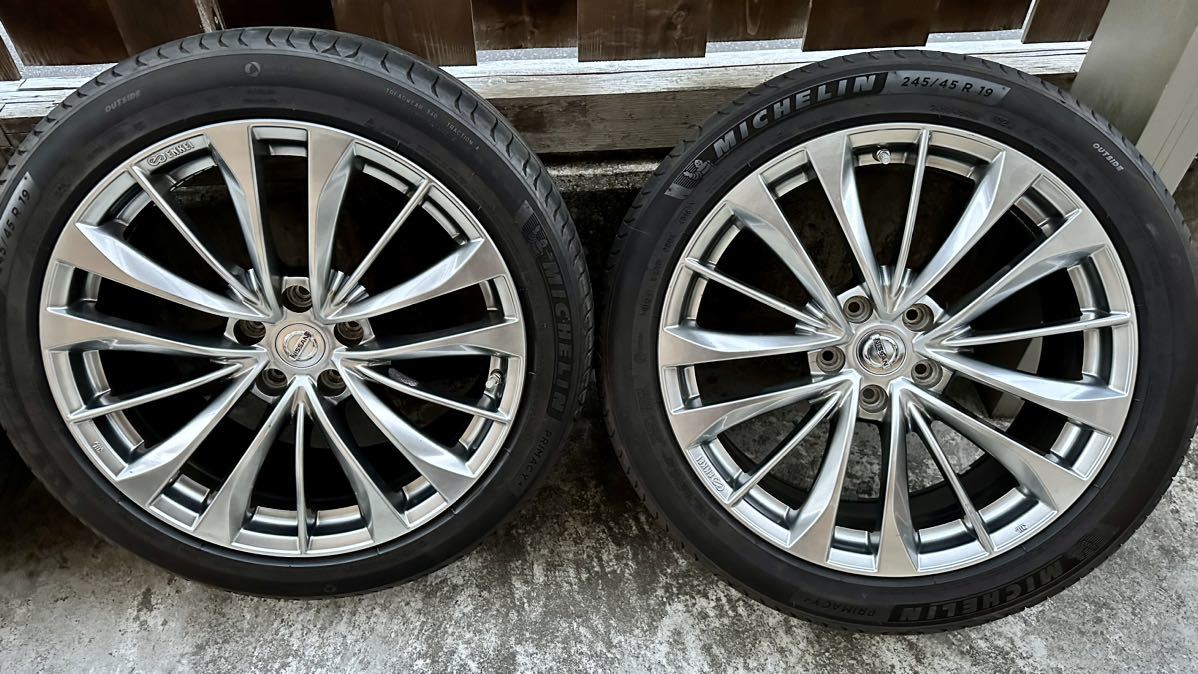 激レア 日産 スカイラインクーペ CKV36後期 純正ホイール 245/45R19 4