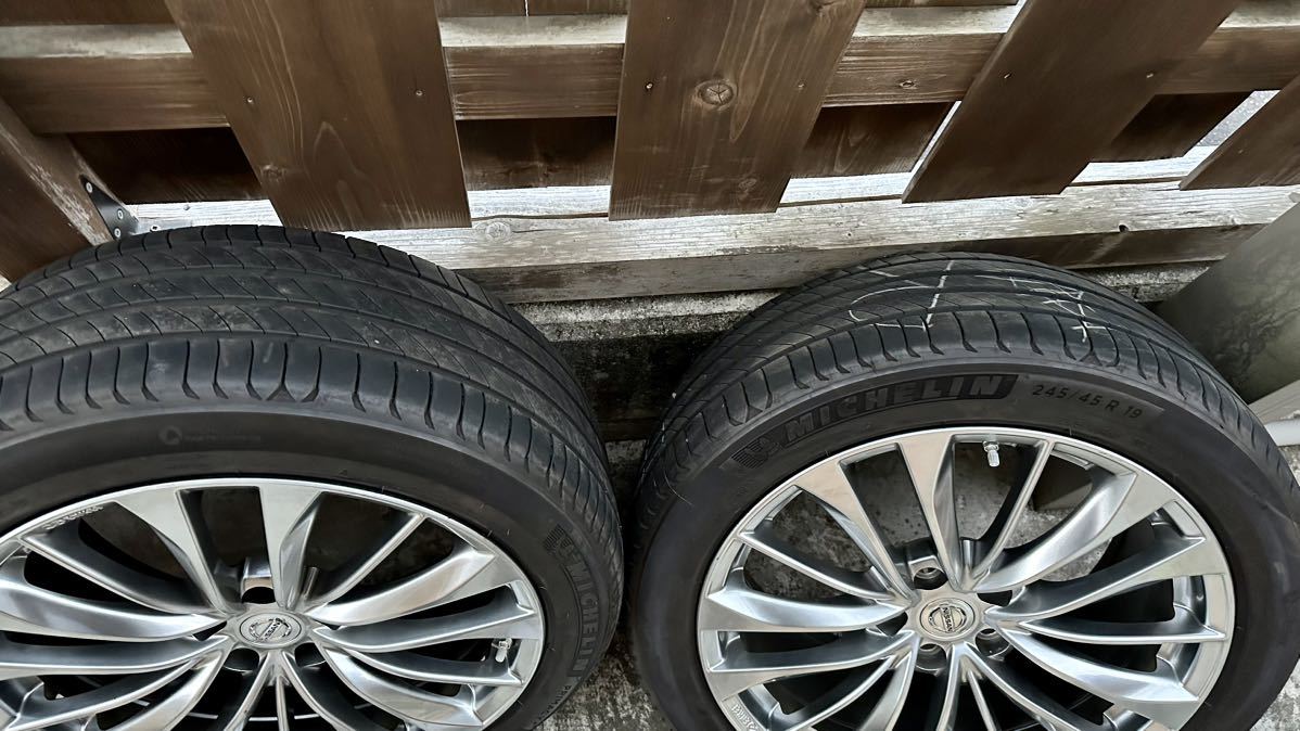 激レア 日産 スカイラインクーペ CKV36後期 純正ホイール 245/45R19 4