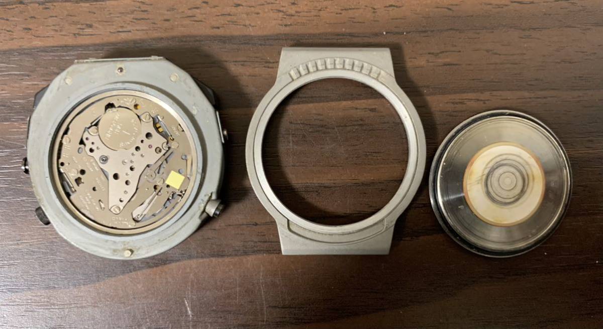 ジャンク 時計機能稼働確認済 シチズン ビッグケース ウォルターウルフ