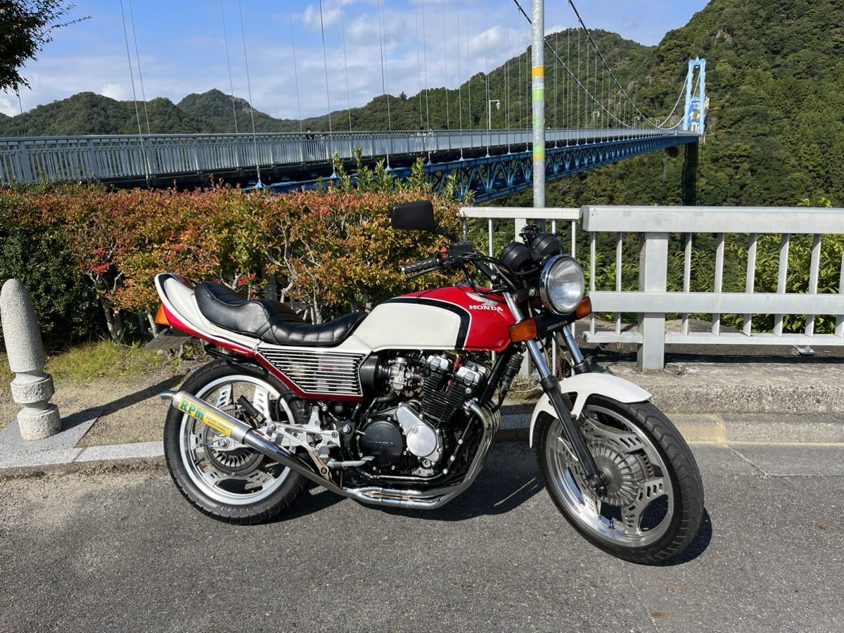 CBX400F純正風塗装外装セット エイプ50 外装 青白1型 赤黒