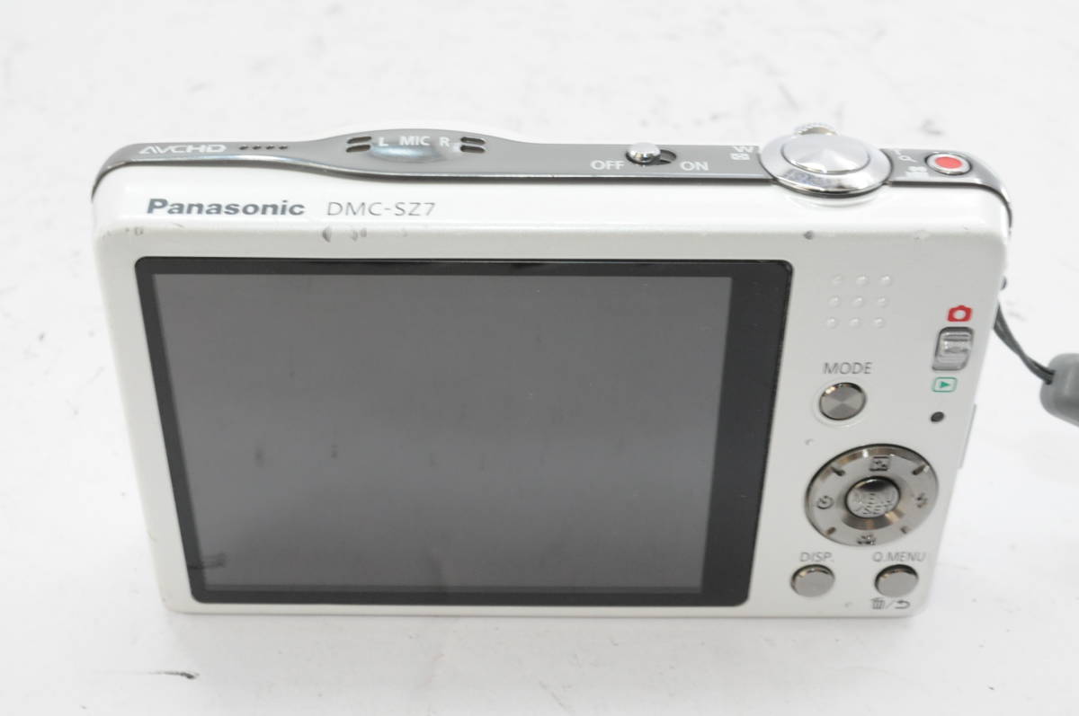 カメラ 美品 Panasonic LUMIX DMC-SZ7 ホワイト 動作確認済み