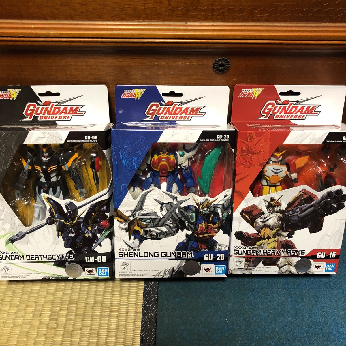 ガンダムユニバース　ガンダムデスサイズ、シェンロンガンダム、ガンダムヘビーアームズ