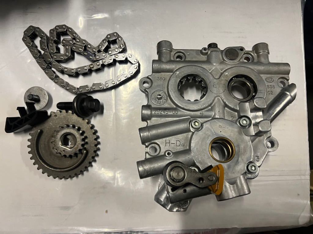 25245-00 ハーレー純正　ツインカム88 カムサポートプレート　オイルポンプなど　3/15