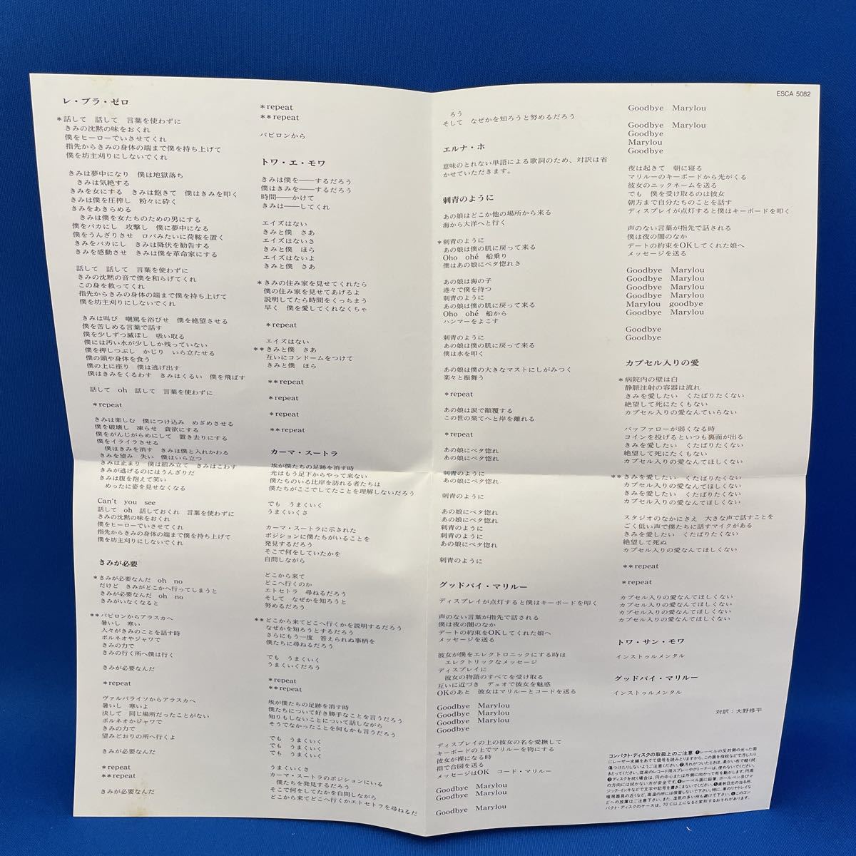 【国内盤CD】カーマ・スートラ ［KAMA-SUTRA ］／ミッシェル・ポルナレフ ［MICHEL POLNAREFF］_6