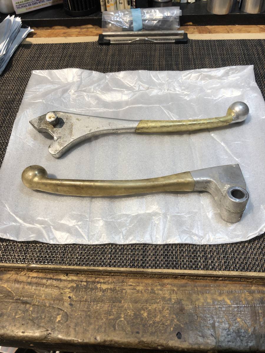 Kawasaki Z1 Z2 Z1000 純正ブレーキレバークラッチレバー当時物 ビニール付き 希少 絶版 激レア