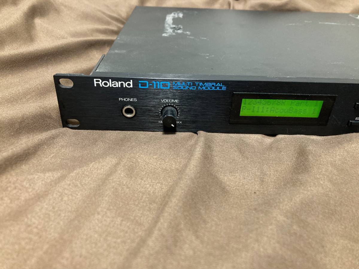 Roland D-110 音源モジュール 内蔵電池交換済み d110 マルチティンバー 