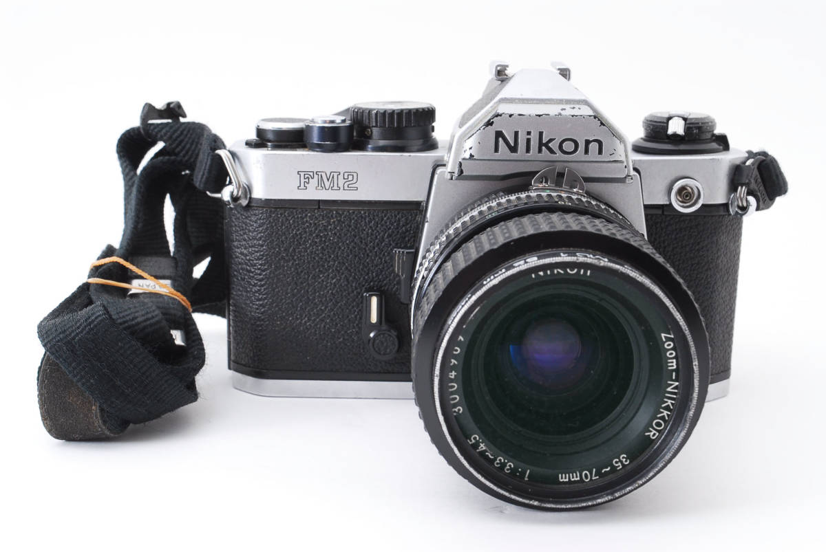 ★☆【注目品！】 #1874143 Nikon ニコン NEW FM2 フィルムカメラ + Zoom-NIKKOR 35-70mm 1:3.3-4.5☆★