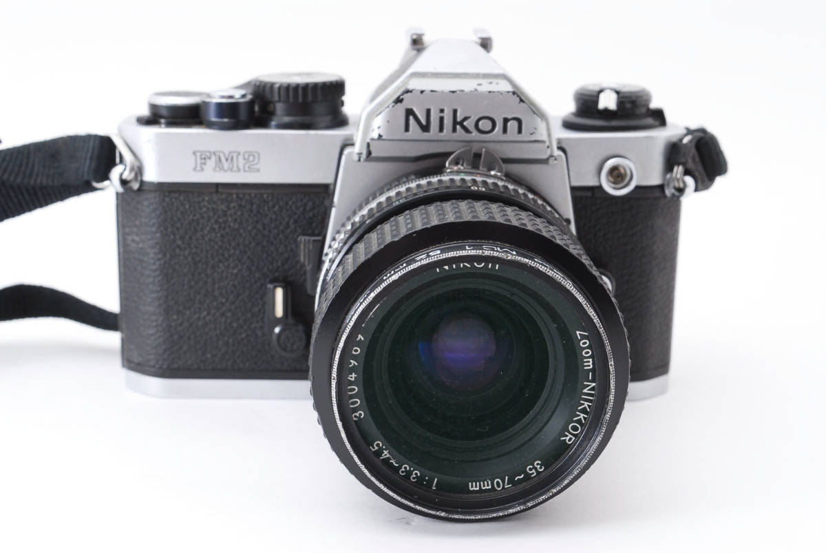 ★☆【注目品！】 #1874143 Nikon ニコン NEW FM2 フィルムカメラ + Zoom-NIKKOR 35-70mm 1:3.3-4.5☆★