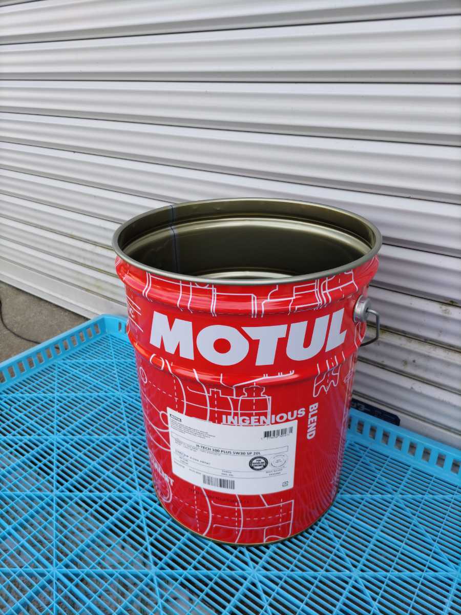 洗浄済み・すぐに使えます□空ペール缶□MOTUL モチュール□フタ無し