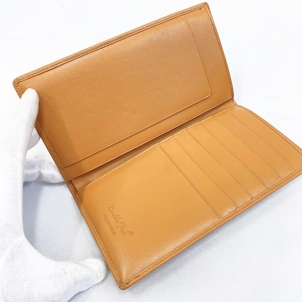 未使用品 DOUBLE FISH ダブルフィッシュ 二つ折り 長財布 ウォレット 