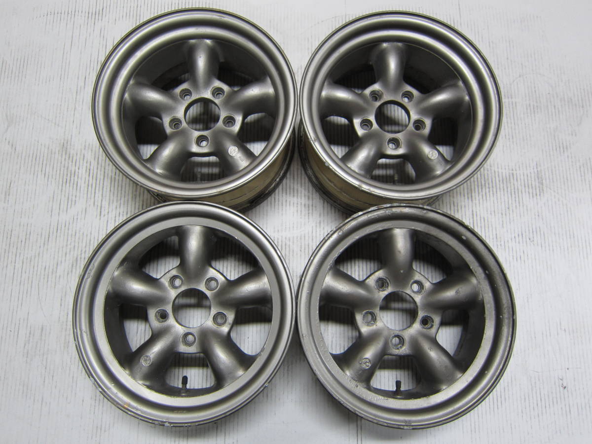 ⑤ RS ワタナベ 14インチ 6.5J+30 PCD100 4穴 ハブ径60mm 4本 