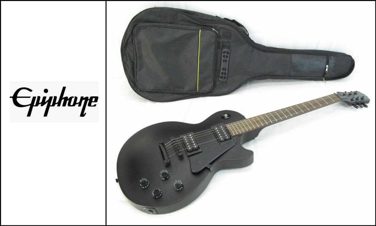 ■美品■Epiphone/エピフォン■エレキギター■レスポール■XⅡ■マットブラック■ケース（サービス品）付き■
